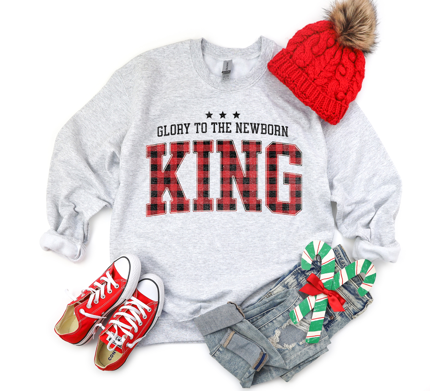 Glory To The New Born King Ash Sweatshirt