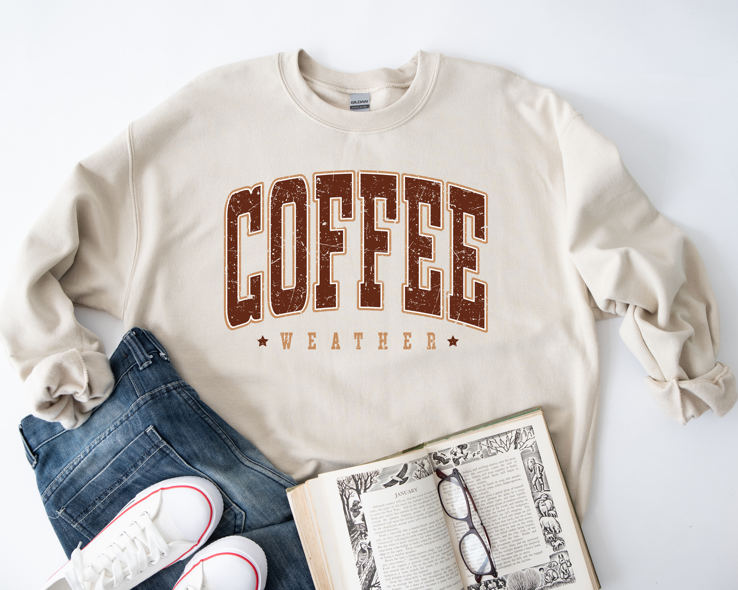 Coffee Weather Sand Sweatshirt