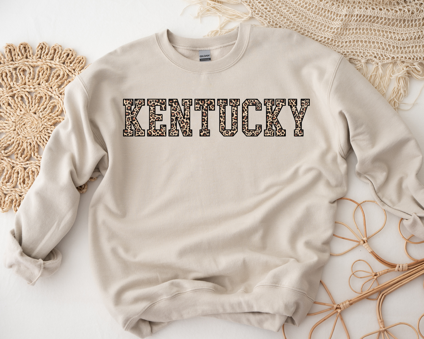 Leopard Kentucky Sand Sweatshirt