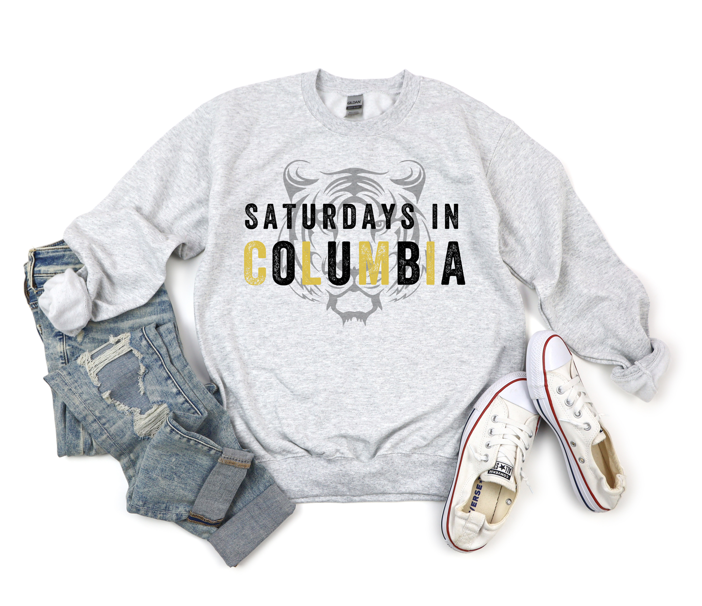 Saturday in Columbia Ash Sweatshirt