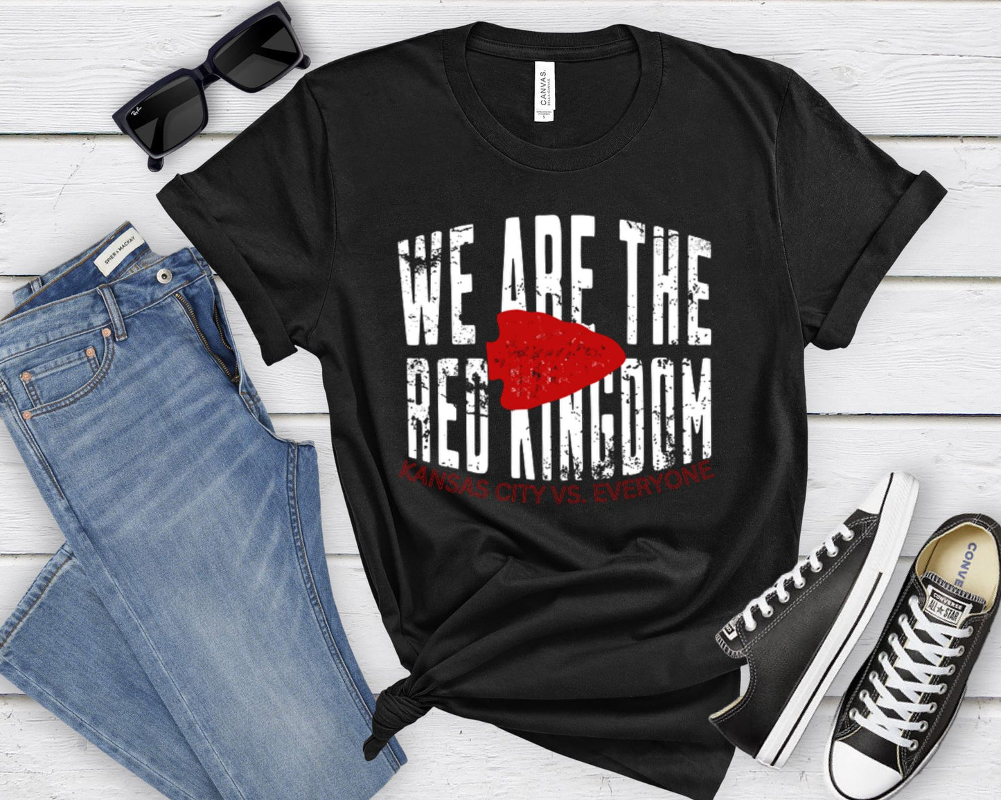 We Are The Red Kingdom Black Tee