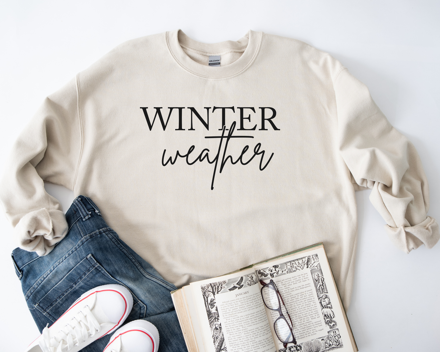 Winter Weather Sand Sweatshirt