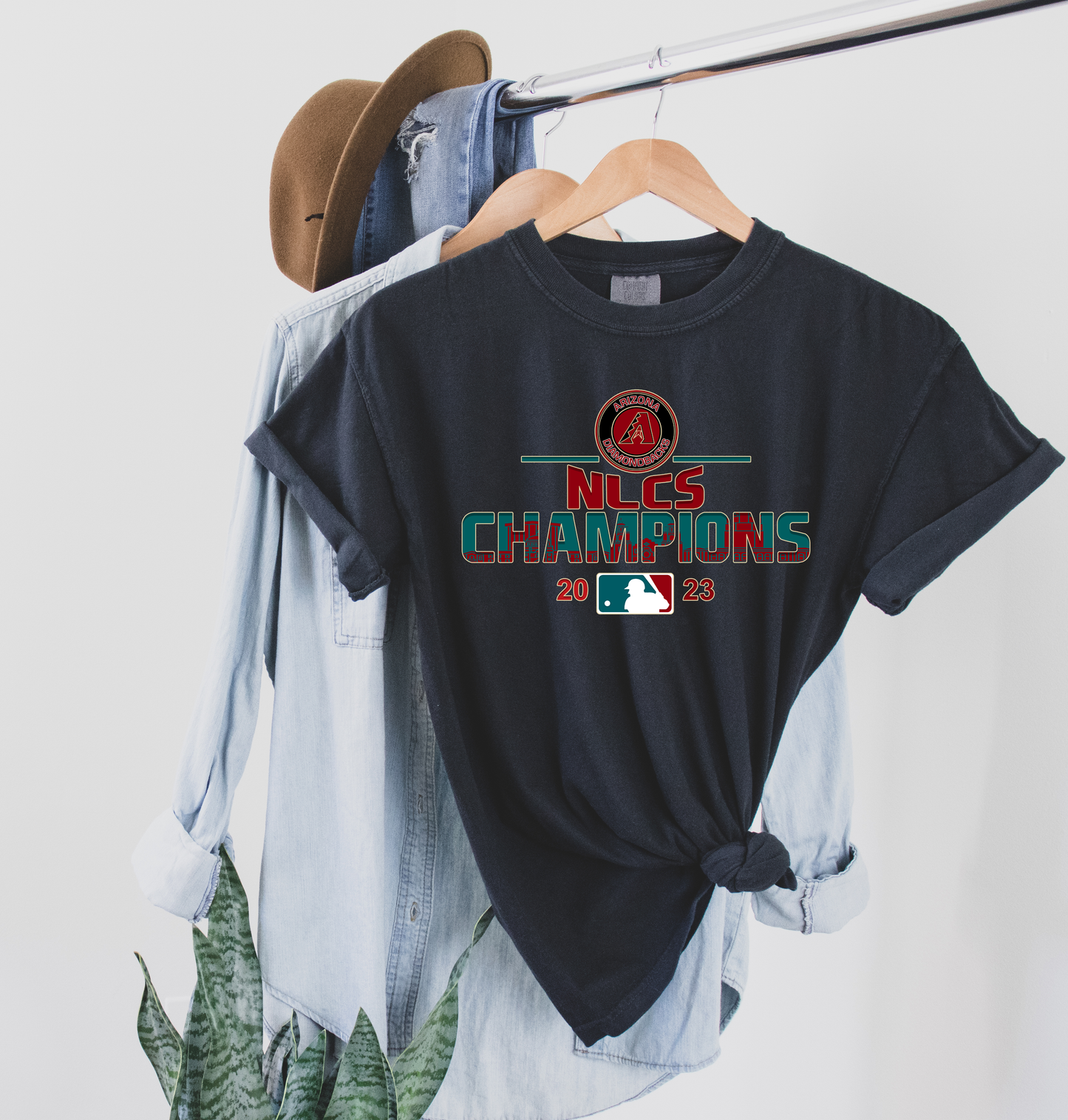 AZ Diamondbacks NLCS Champions Black CC Tee