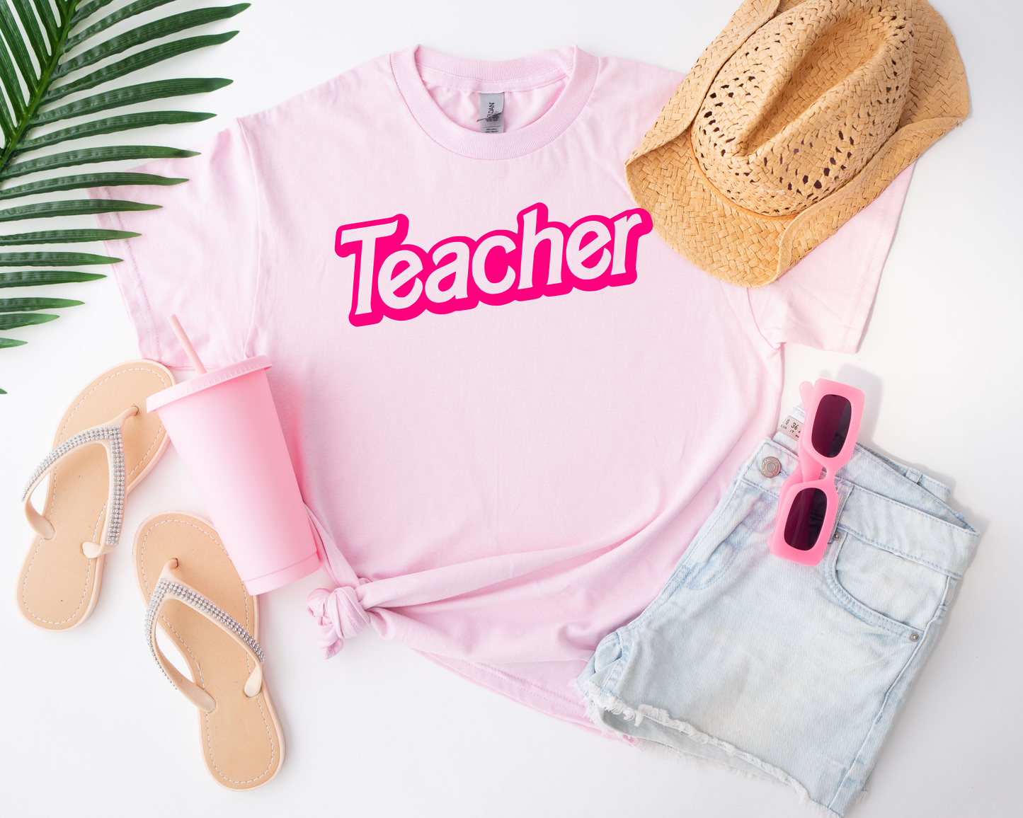B A R B I E Teacher Light Pink Sweatshirt/Tee