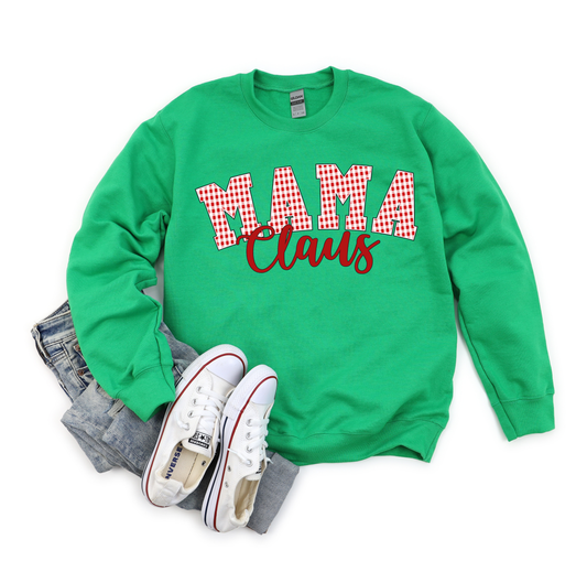 MAMA Claus Green Sweatshirt