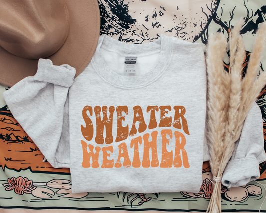 Sweater Weather Distressed Ash Sweatshirt