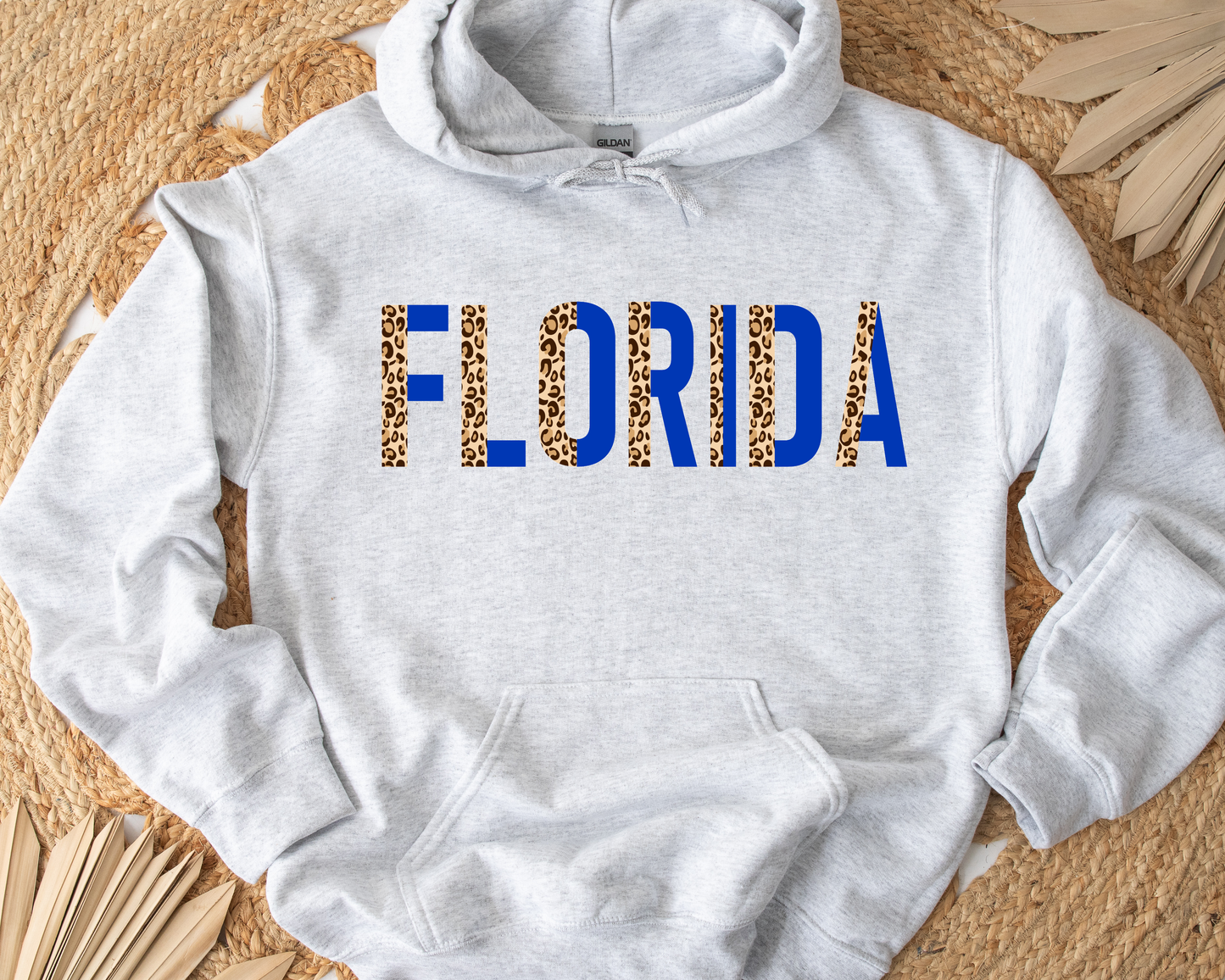 Florida Blue & Leopard Ash Hoodie