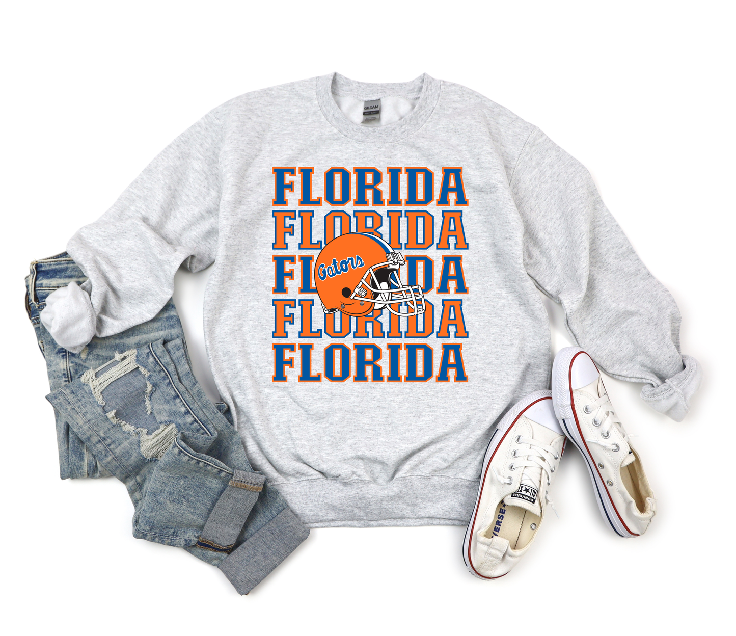 Florida Repeat Helmet Ash Sweatshirt