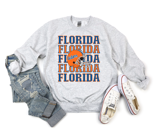 Florida Repeat Helmet Ash Sweatshirt
