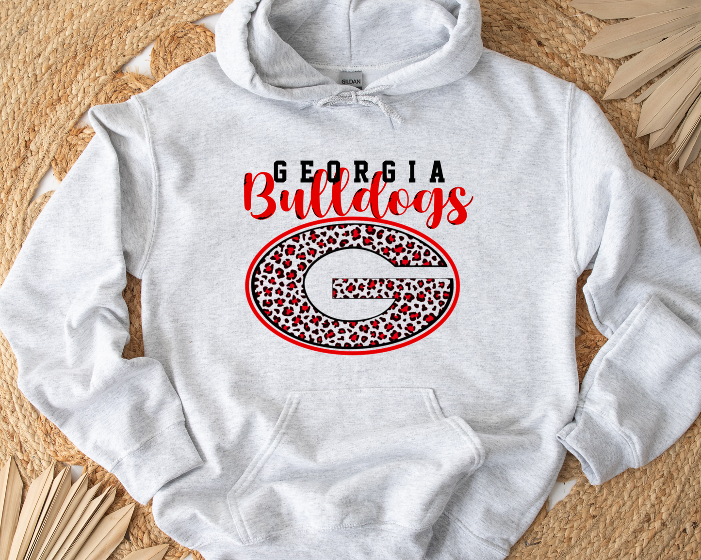 GA Leopard Bulldogs Ash Hoodie