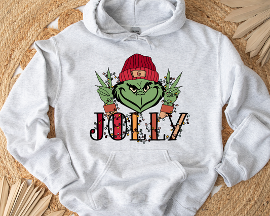 Jolly Grinch Ash Hoodie