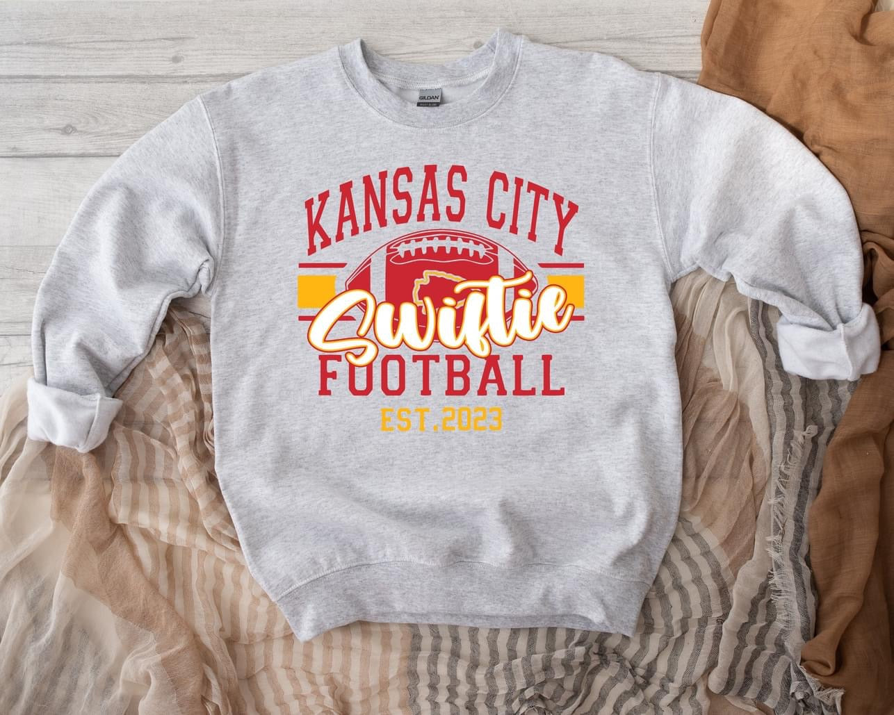 Kansas City Swiftie Football Ash Sweatshirt