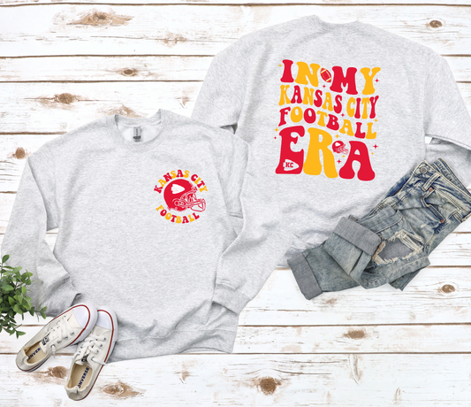 In My Kansas City Football Era Front And Back Ash Sweatshirt