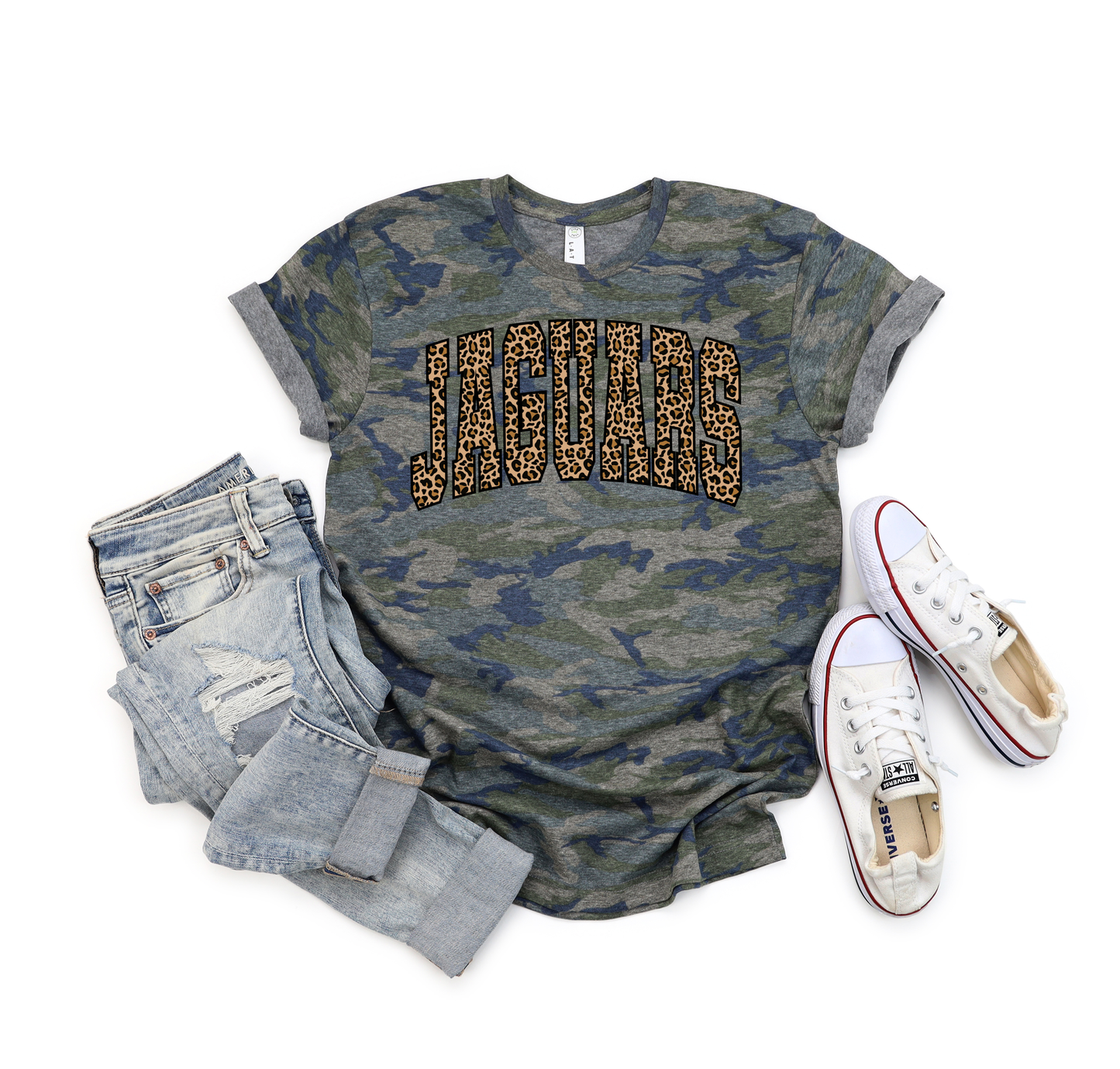 ***HALFTIME SALE*** Leopard Jaguars Camo Tee