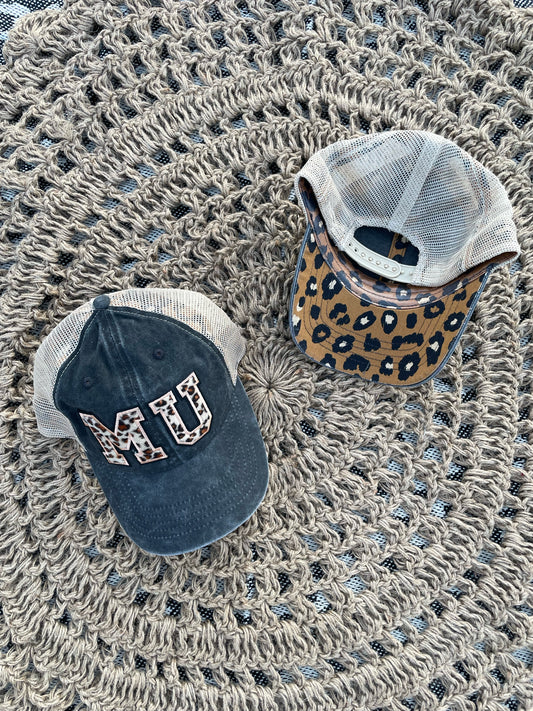 Leopard MU Black/Leopard Underbill Hat