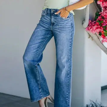 ***READY TO SHIP*** Light Colored Wide Leg Trousers