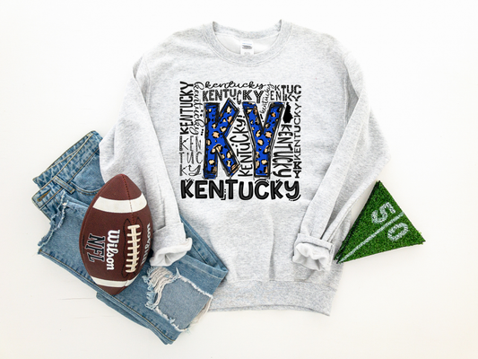 Multiple Kentucky Square Ash Sweatshirt