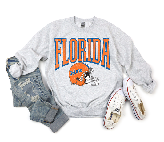 Orange Florida Helmet Ash Sweatshirt