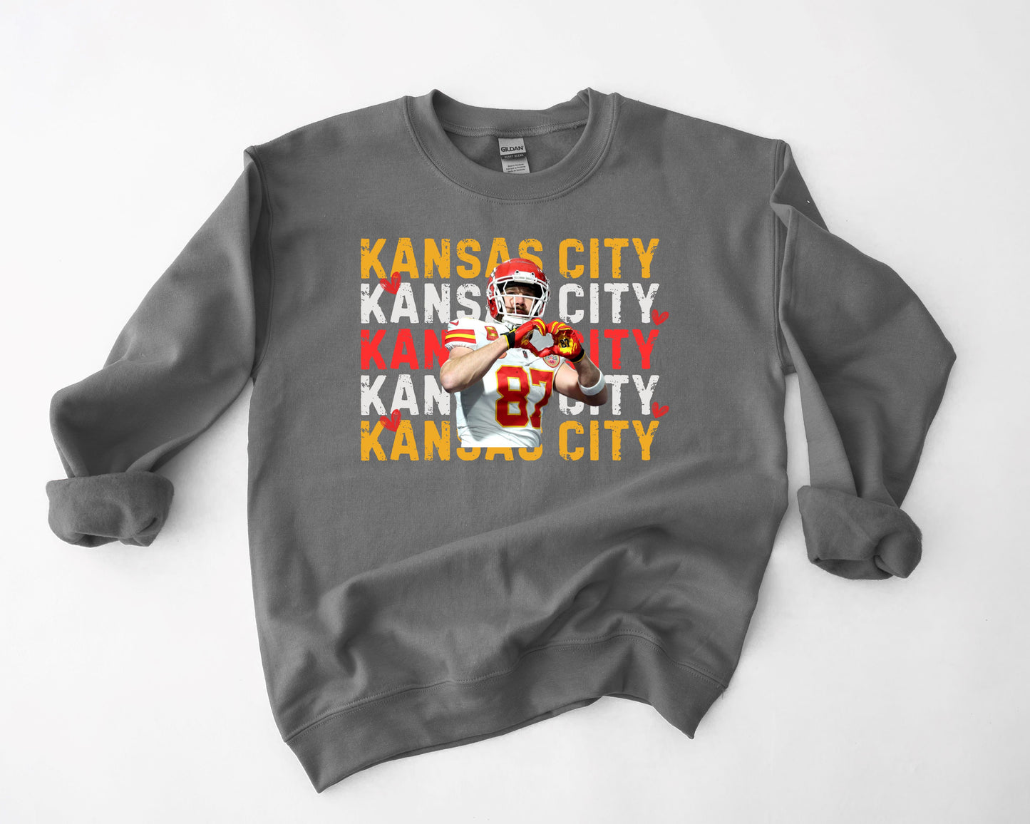 Heart Hands Kansas City Repeat Charcoal Sweatshirt (Adult & Youth)