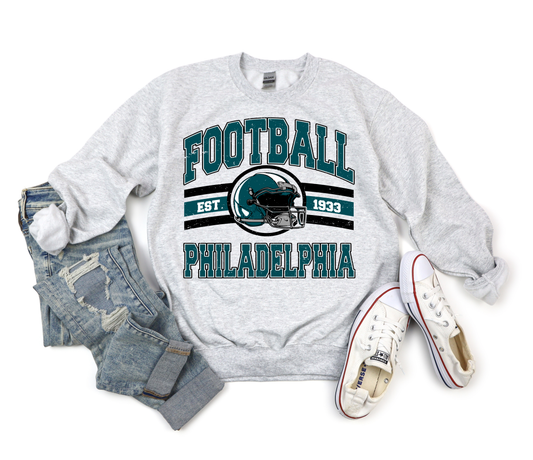 Philadelphia Football Est 1933 Ash Sweatshirt