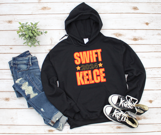 Swift 2024 Kelce Black Hoodie
