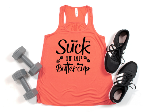 Suck It Up Buttercup Coral Tank