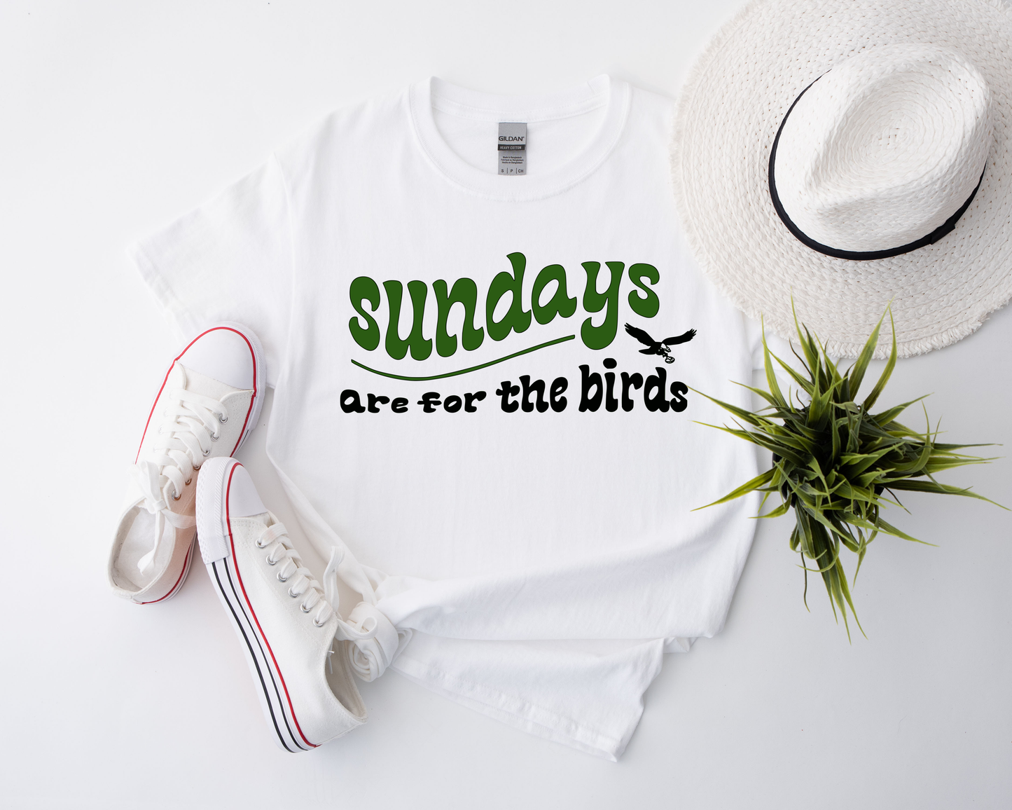 Sundays Are For The Birds White Tee