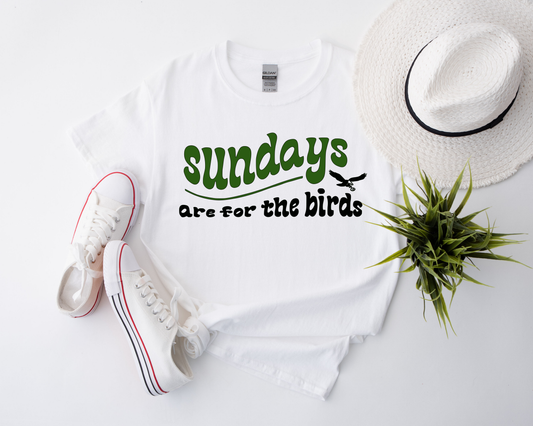 Sundays Are For The Birds White Tee