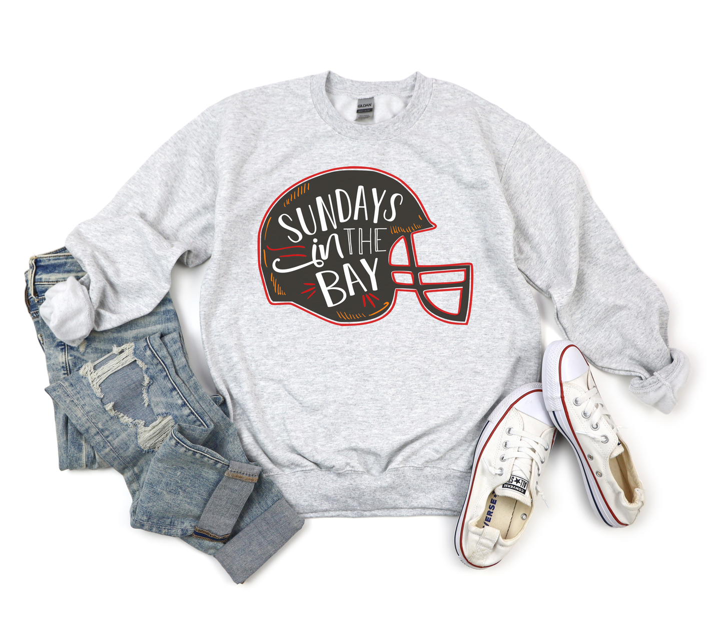 Saturdays on the Bay Helmet Ash Sweatshirt