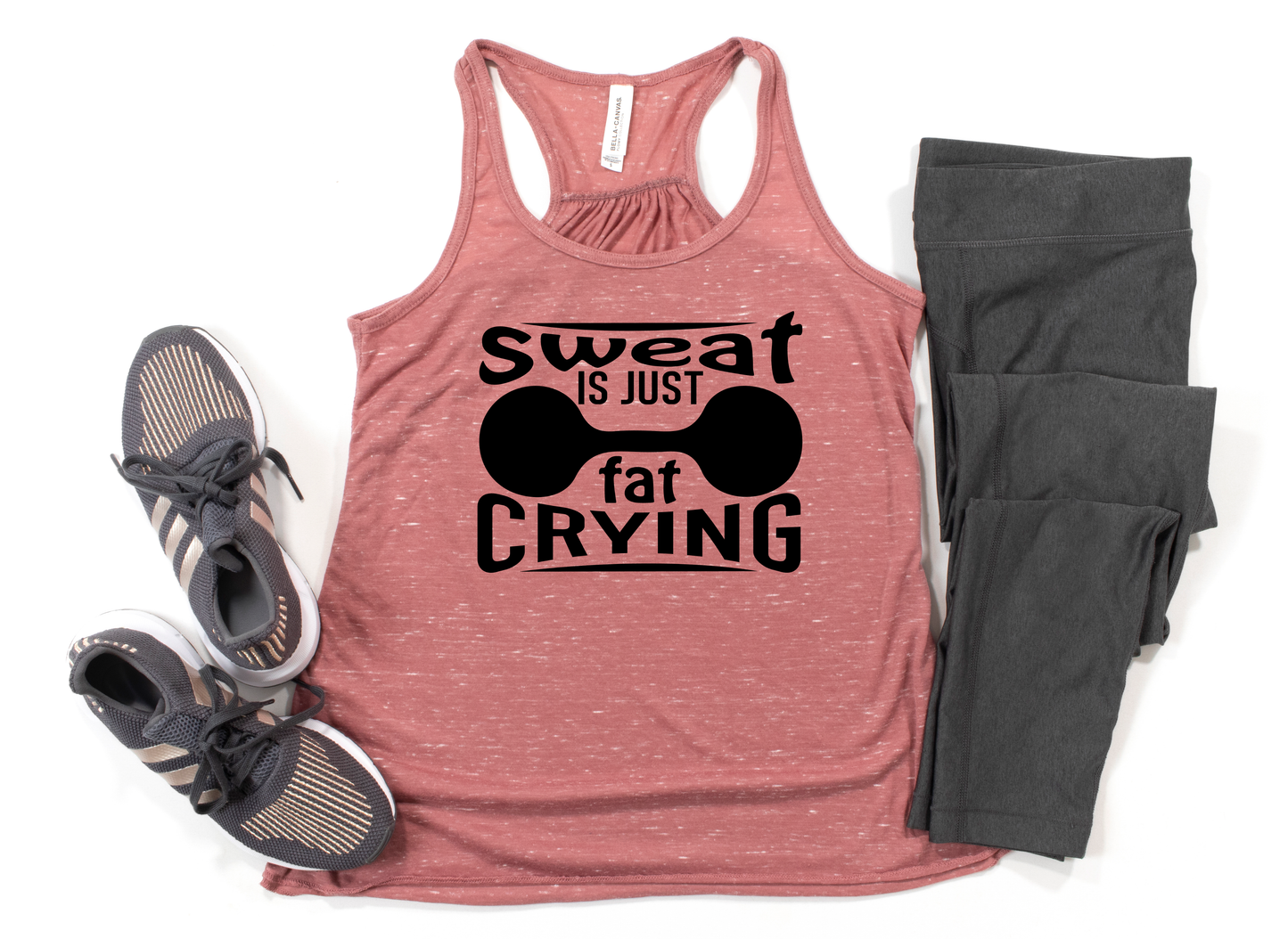 Sweat Is Just Fat Crying Mauve Tank