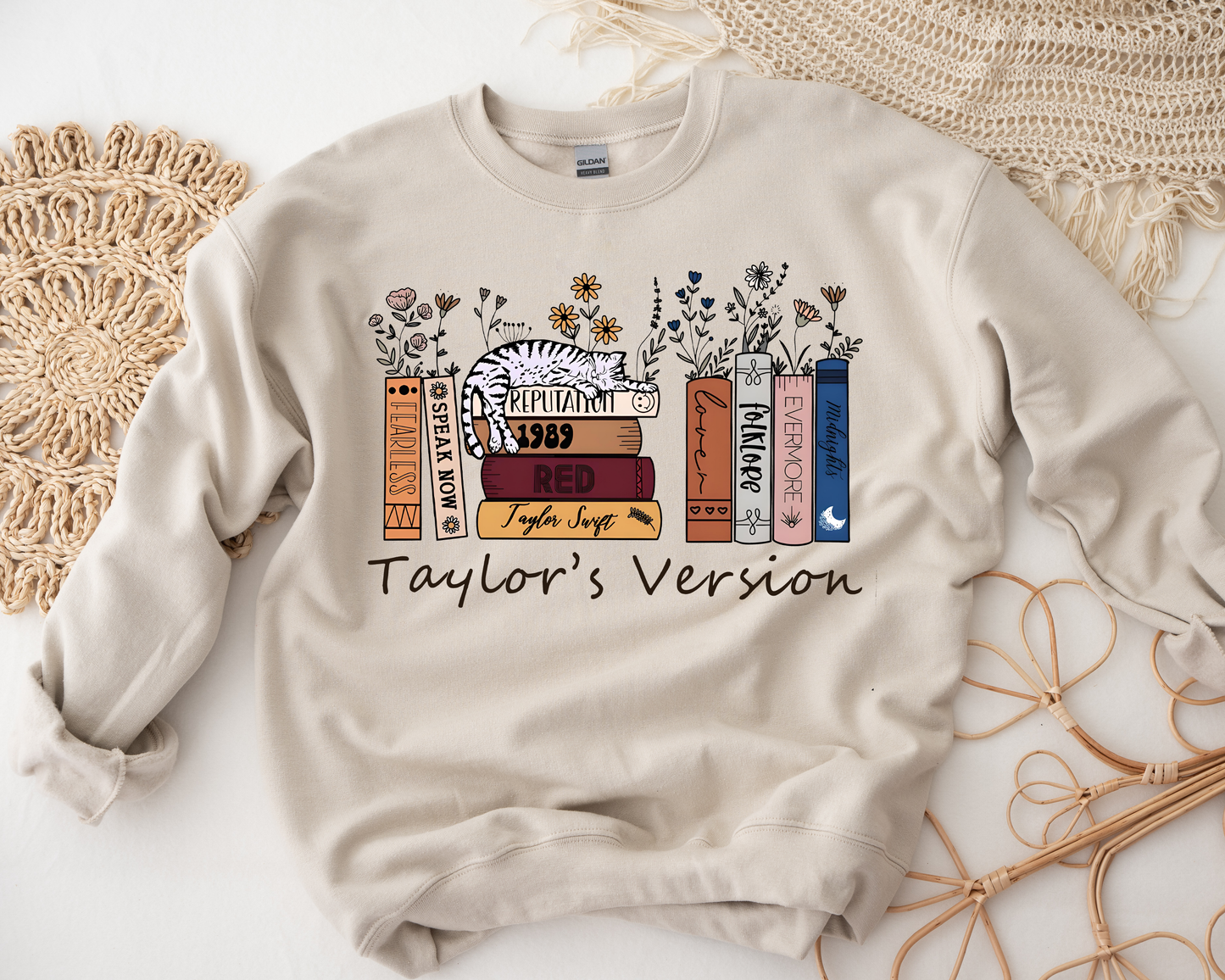 Taylor's Version Books Sand Sweatshirt
