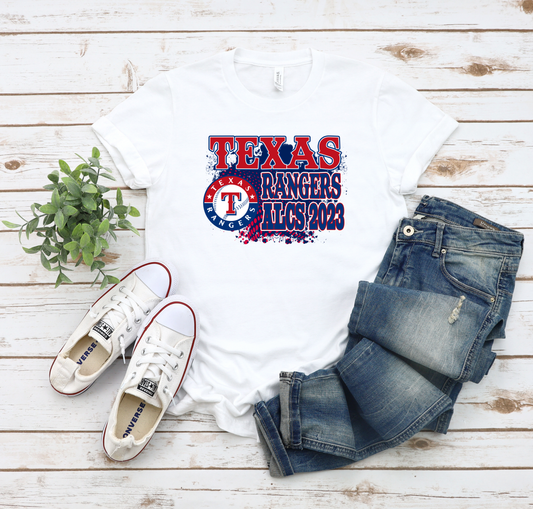 Texas Rangers ALCS 2023 White Tee