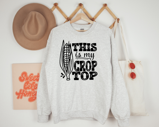 This is My Crop Top Ash Sweatshirt