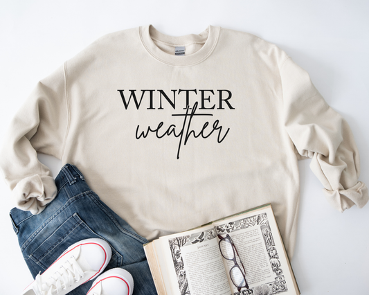 Winter Weather Sand Sweatshirt
